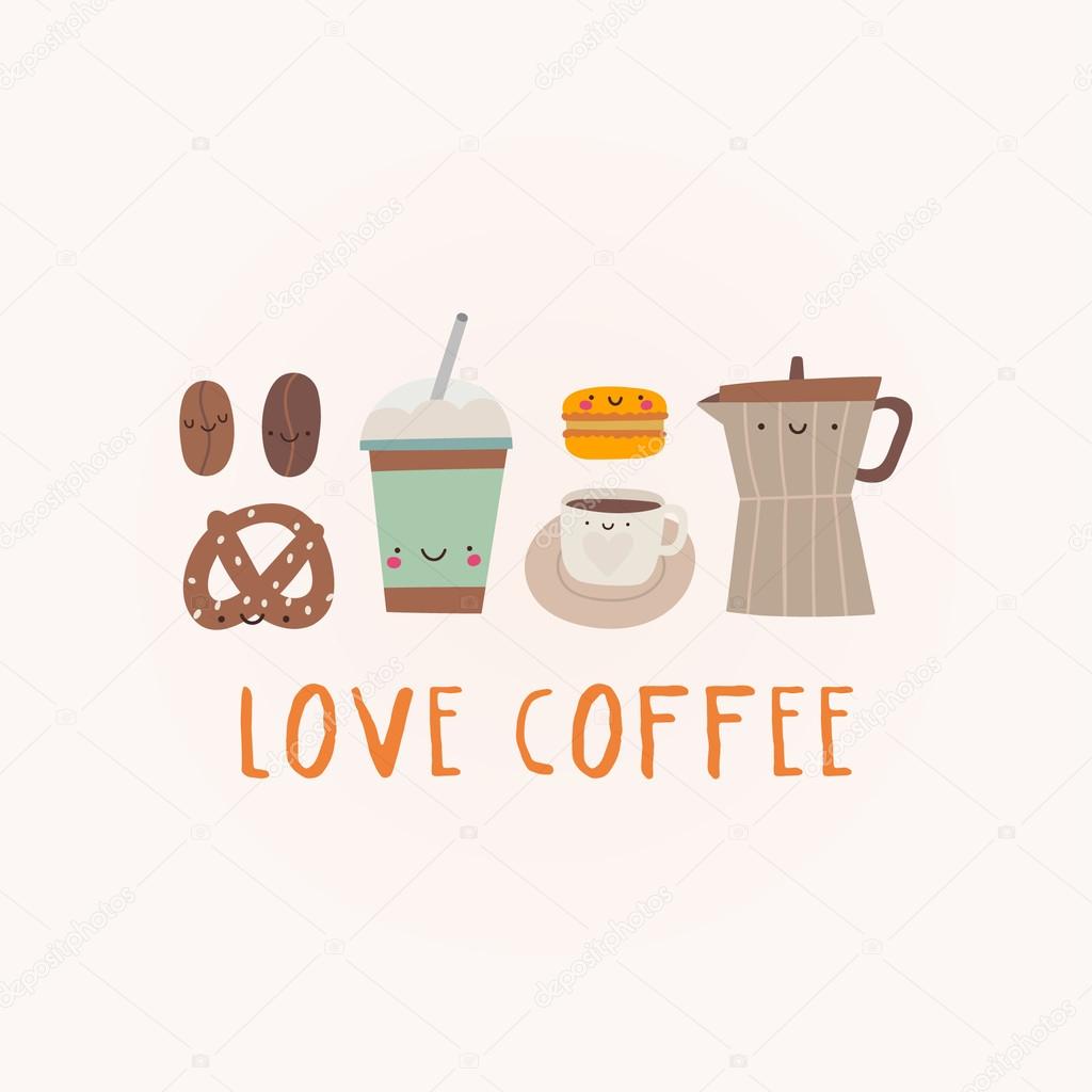 Love Coffee Illustration Stock Vector C Iliveinoctober
