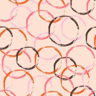 renkli dairesiz desen