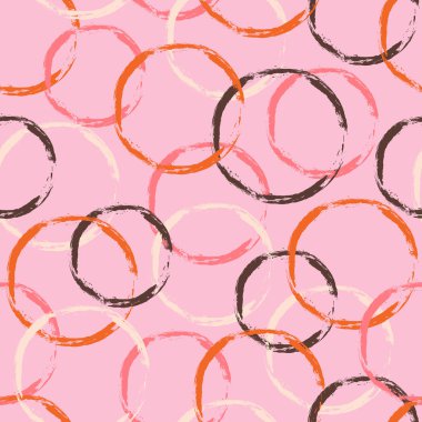 renkli dairesiz desen