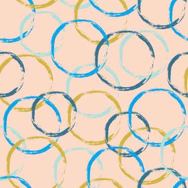 renkli dairesiz desen