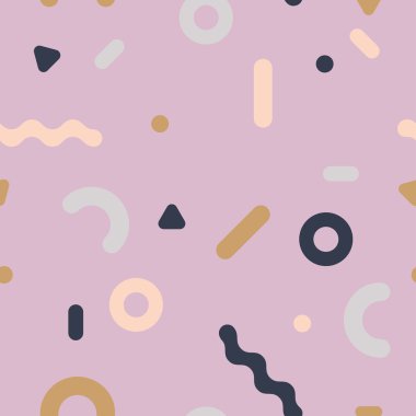 geometrik şekilli desen.