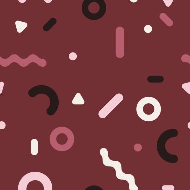 geometrik şekilli desen.