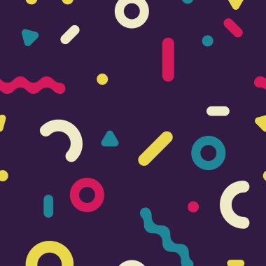 geometrik şekilli desen.