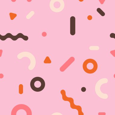 geometrik şekilli desen.