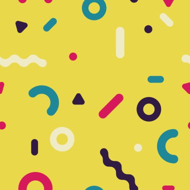 geometrik şekilli desen.