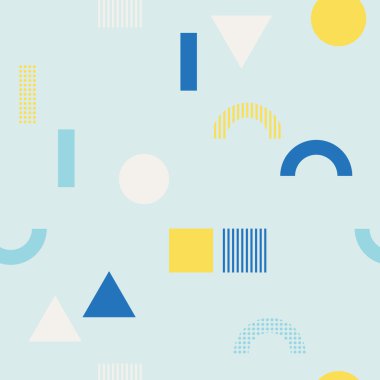 geometrik şekilli desen.