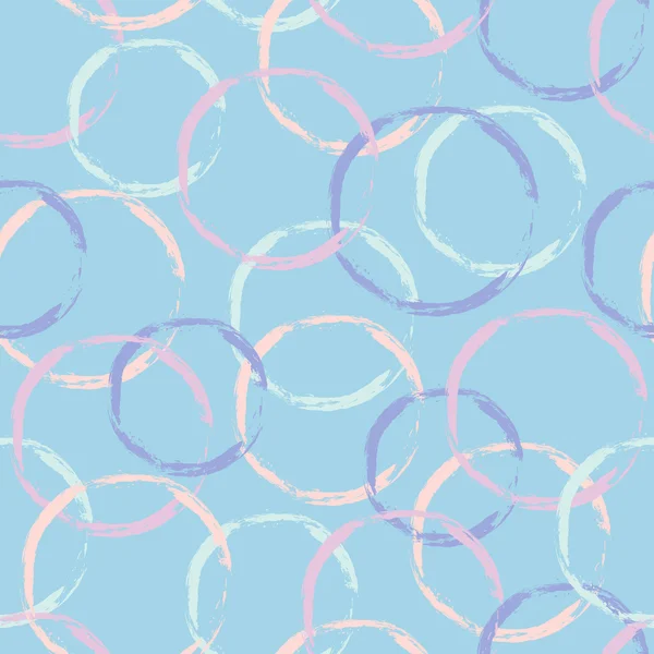 Färgad cirkel sömlös mönster — Stock vektor