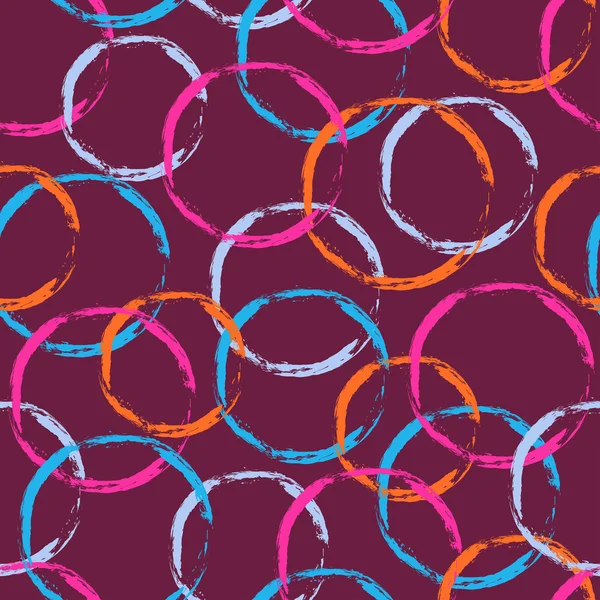 Cercle coloré motif sans couture — Image vectorielle