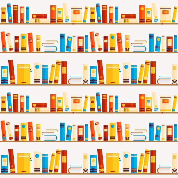 Nahtloses Muster mit Büchern — Stockvektor