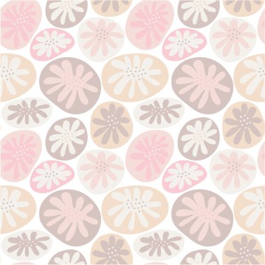 soyut stilize çiçekler ile Seamless Modeli