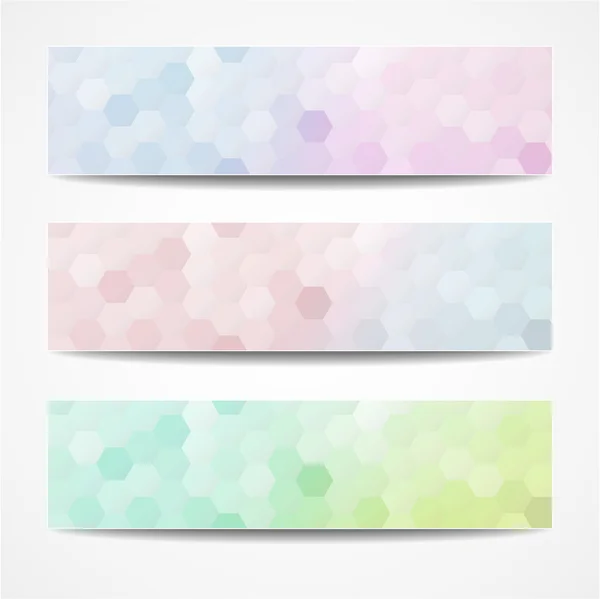 Abstract website header set. — Stock Vector