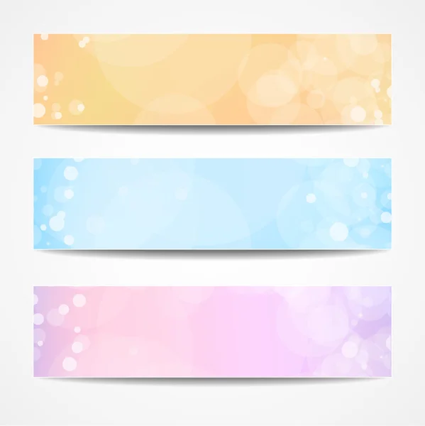 Abstract website header set. — Stock Vector