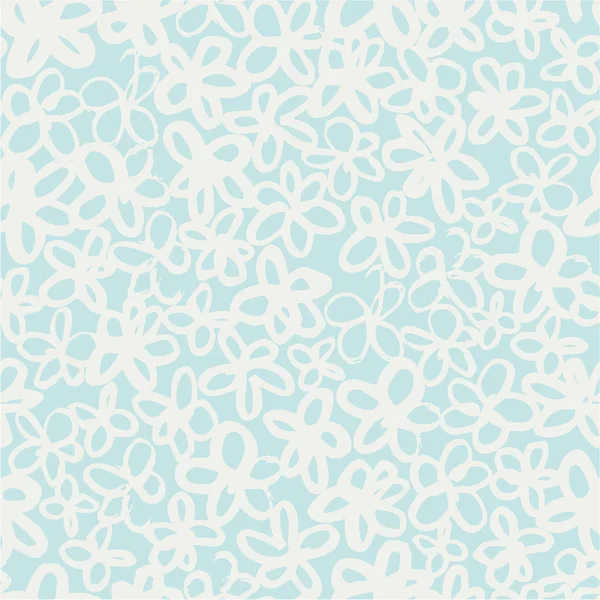 Motif floral sans couture dans le style doodle — Image vectorielle