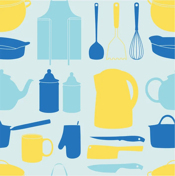 Con ensemble d'outils de cuisine . — Image vectorielle