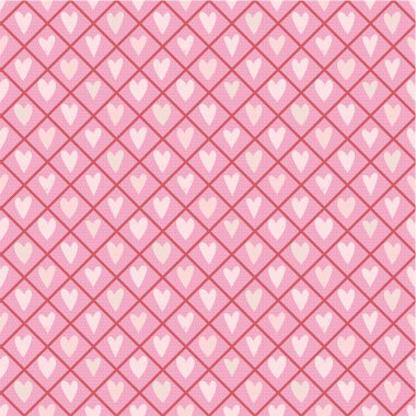 Kalpler romantik seamless modeli küçük el ile çizilmiş.