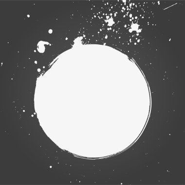 Grunge daire ve splash arka plan