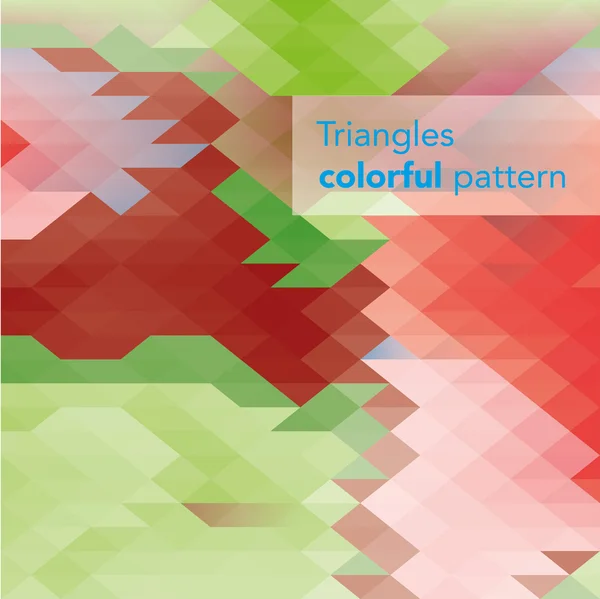 화려한 삼각형 그라데이션 패턴 — 스톡 벡터