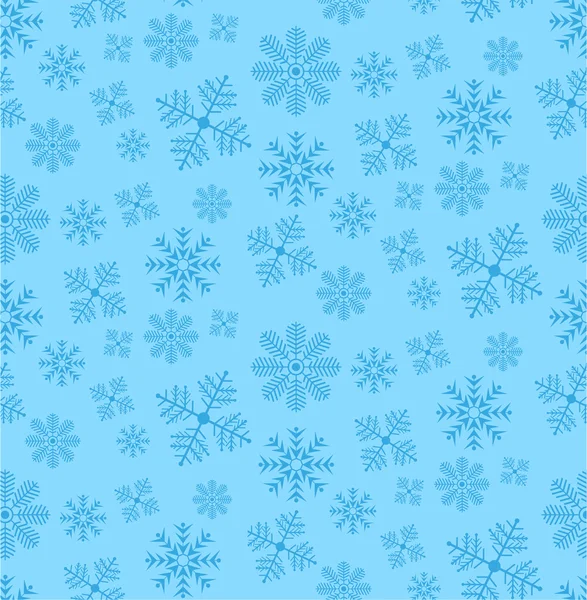 Seamless snow flakes vector pattern. — Stock Vector