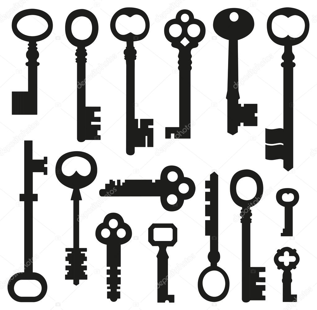 Set of vintage keys.