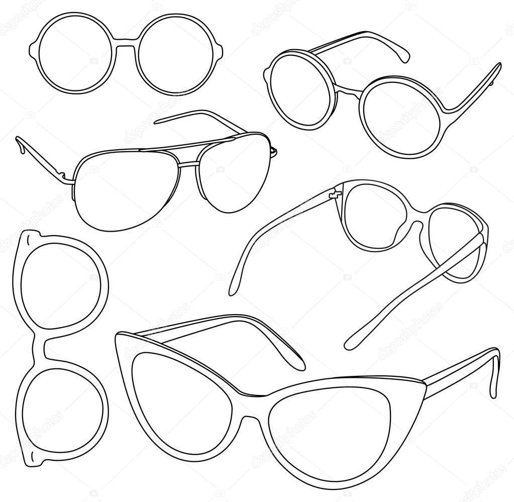 Set of sunglasses.