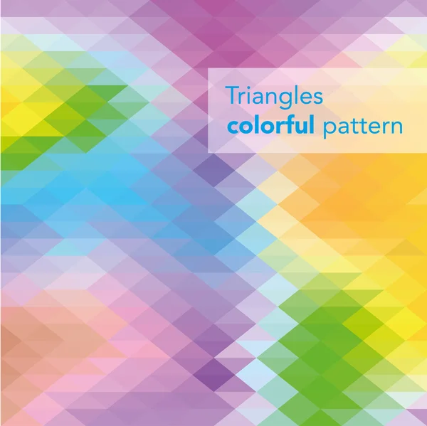 다채로운 삼각형 패턴 — 스톡 벡터