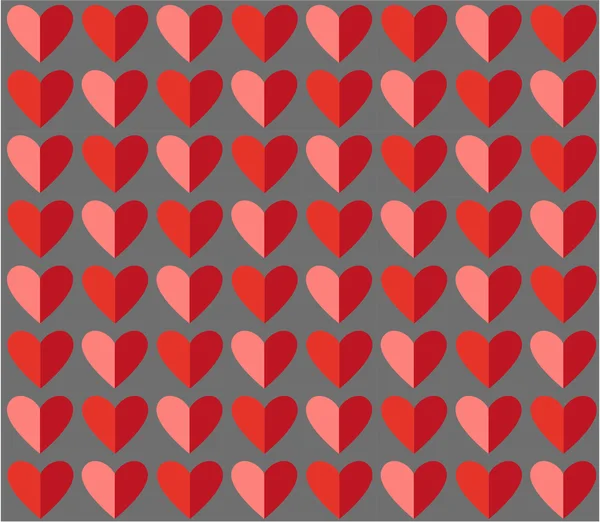 Seamless hearts pattern. — Stock Vector