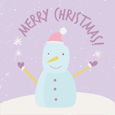 şapkalı kardan adam