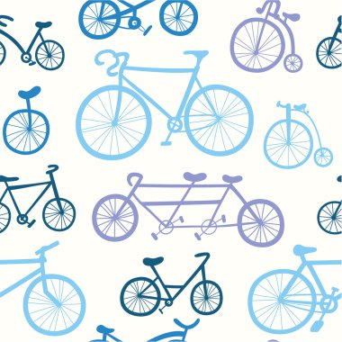 Bisiklet içeren deseni.