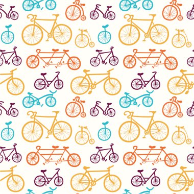 Bisiklet içeren deseni.