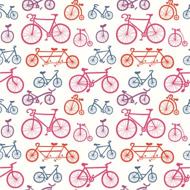 Bisiklet içeren deseni.