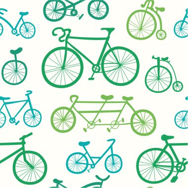 Bisiklet içeren deseni.