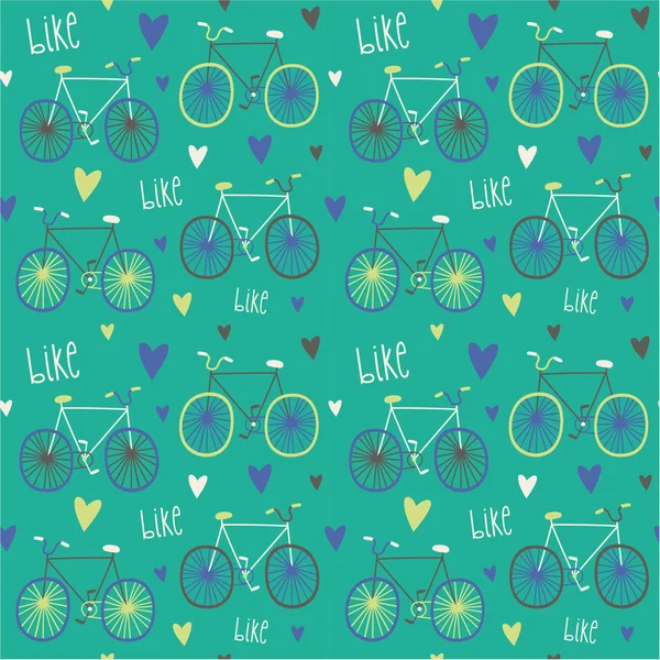 Patrón de bicicletas — Archivo Imágenes Vectoriales