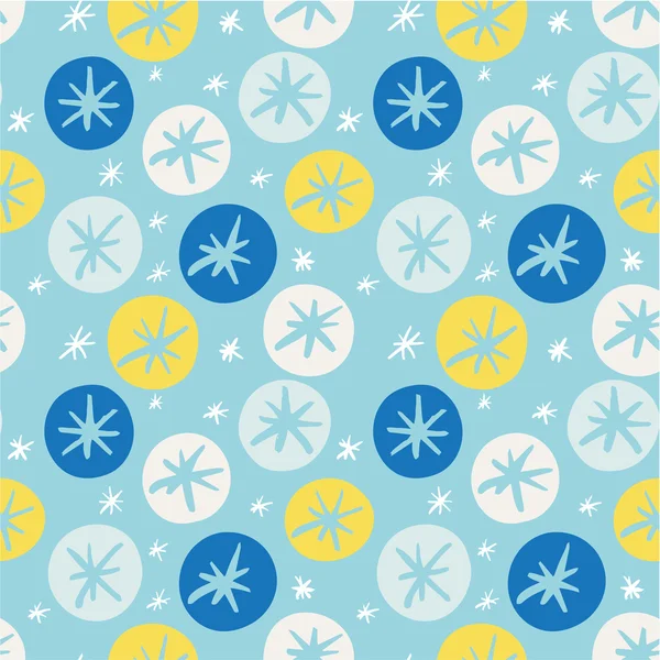 Snowflakes pattern — Stock Vector