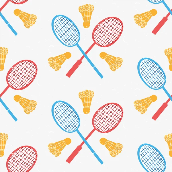 Modèle de badminton — Image vectorielle