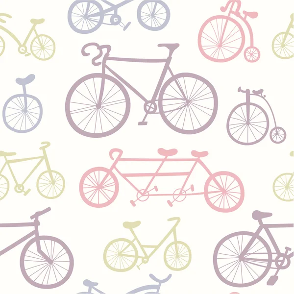 Modèle avec vélos . — Image vectorielle