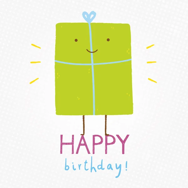 Tarjeta de cumpleaños feliz — Vector de stock