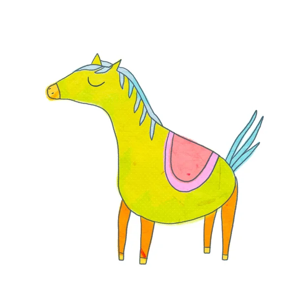 Cute horse character — Stock Photo, Image