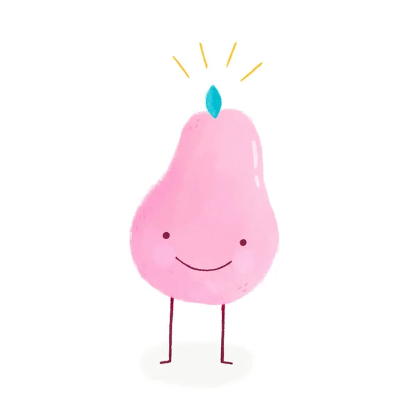 Cute smiling pear — Stock Photo, Image