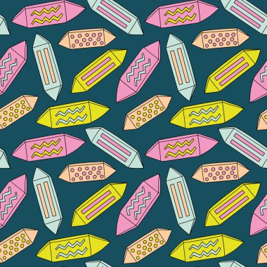 Çok renkli şekerler seamless modeli.