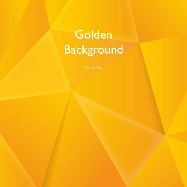 Gold polygonal background. — Stock Vector