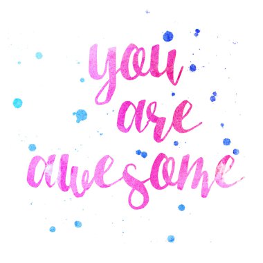 You Are Awesome Inspire poster clipart