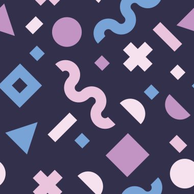 renkli geometrik şekiller