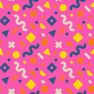 renkli geometrik şekiller