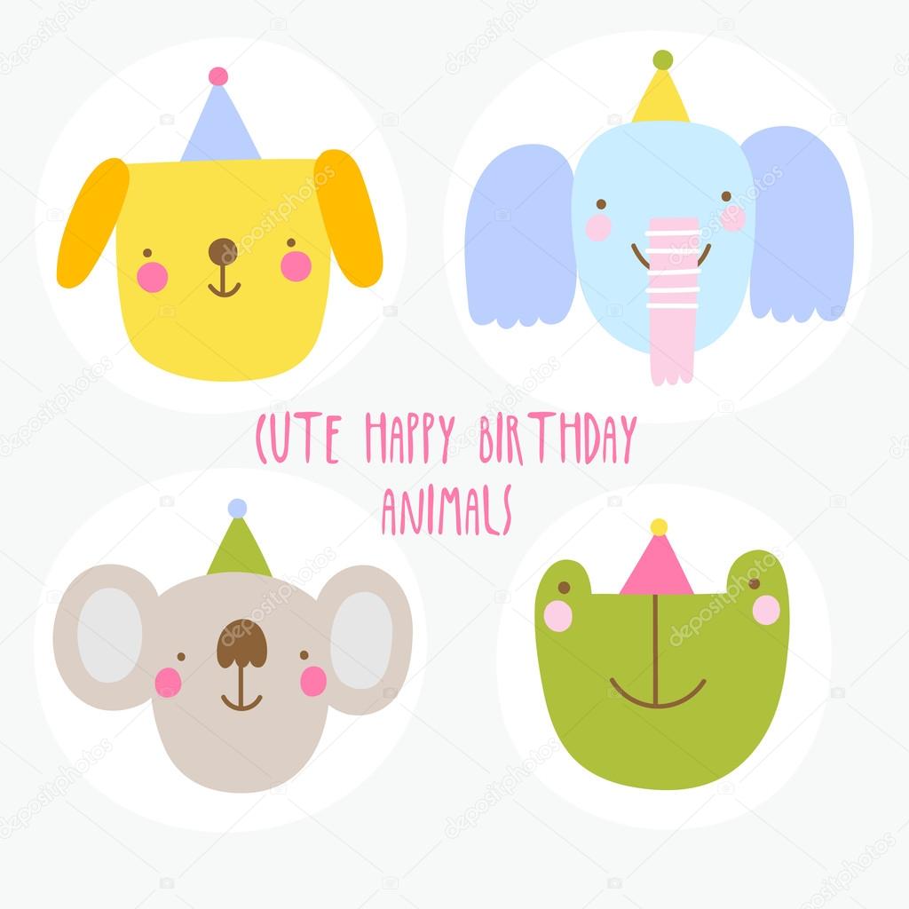 Cute Birthday animals