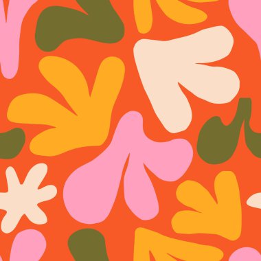 Elle çizilmiş, yumuşak ve akışkan hatları olan organik damlacıklar içeren soyut, pürüzsüz desenler. Tekstil, duvar kağıdı, kırtasiye, ambalaj için ideal tasarım