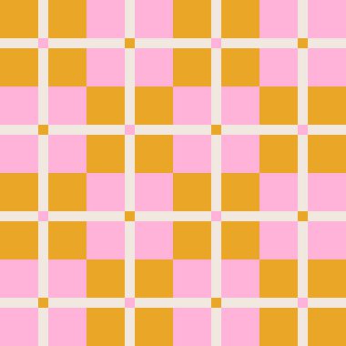 Seamless geometric pattern with a simple checkered grid. Modern Plaid Seamless Texture. Abstract Tartan Print Background