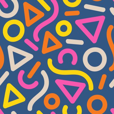 küçük rakamlar ile geometrik desen