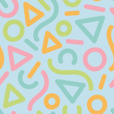 küçük rakamlar ile geometrik desen