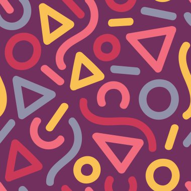 küçük rakamlar ile geometrik desen