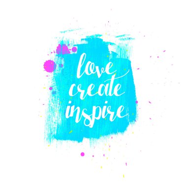 Oluştur Inspire tipografi seviyorum